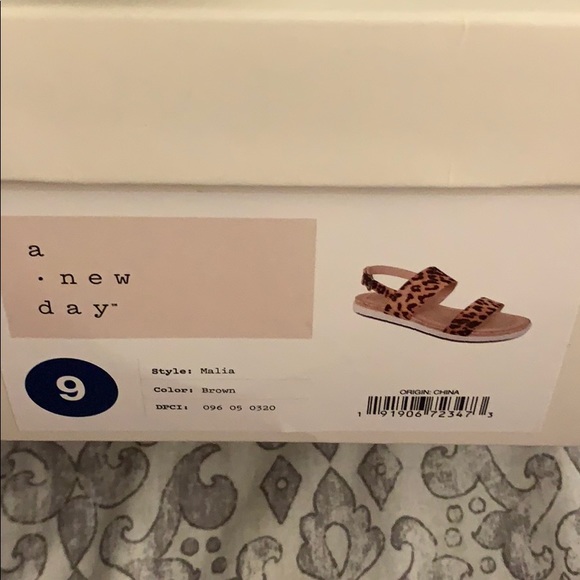 Leopard sandals. Brand new in the box! - Picture 2 of 2